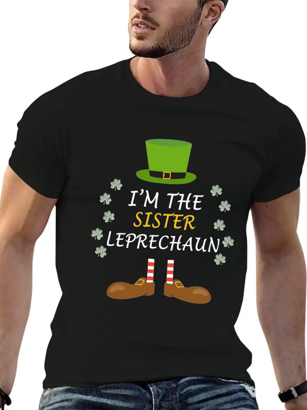 Sister Leprechaun Ireland St Patricks Day Outfit Unisex Short Sleeve Soft Cotton T-Shirt – Casual Everyday Wear