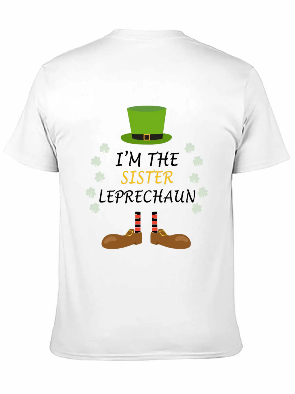 Sister Leprechaun Ireland St Patricks Day Outfit Unisex Short Sleeve Soft Cotton T-Shirt – Casual Everyday Wear