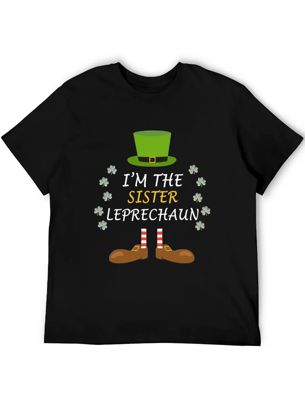 Sister Leprechaun Ireland St Patricks Day Outfit Unisex Short Sleeve Soft Cotton T-Shirt – Casual Everyday Wear
