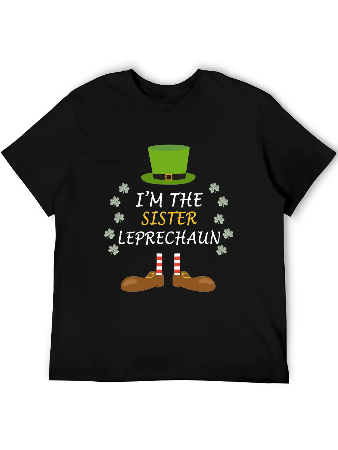 Sister Leprechaun Ireland St Patricks Day Outfit Unisex Short Sleeve Soft Cotton T-Shirt – Casual Everyday Wear