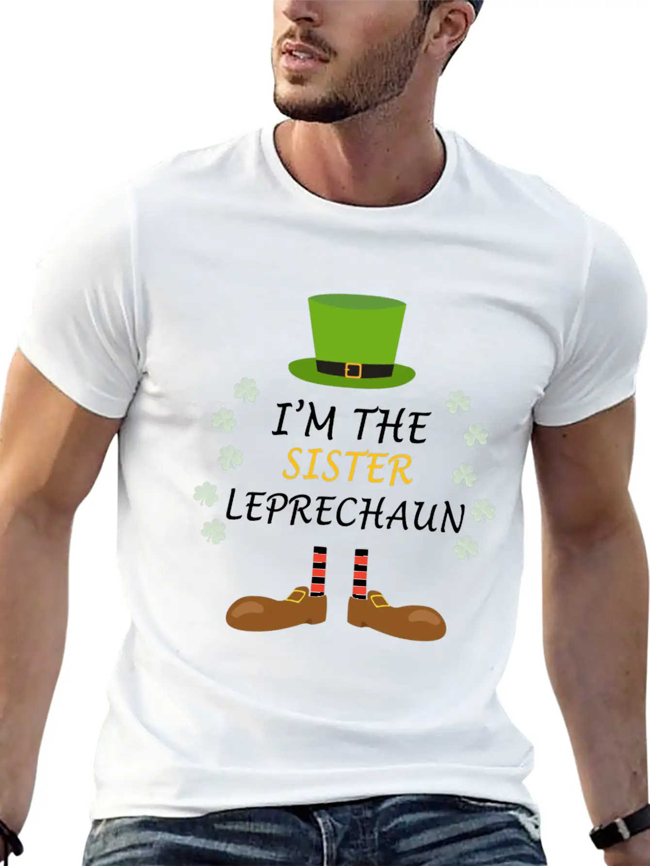 Sister Leprechaun Ireland St Patricks Day Outfit Unisex Short Sleeve Soft Cotton T-Shirt – Casual Everyday Wear