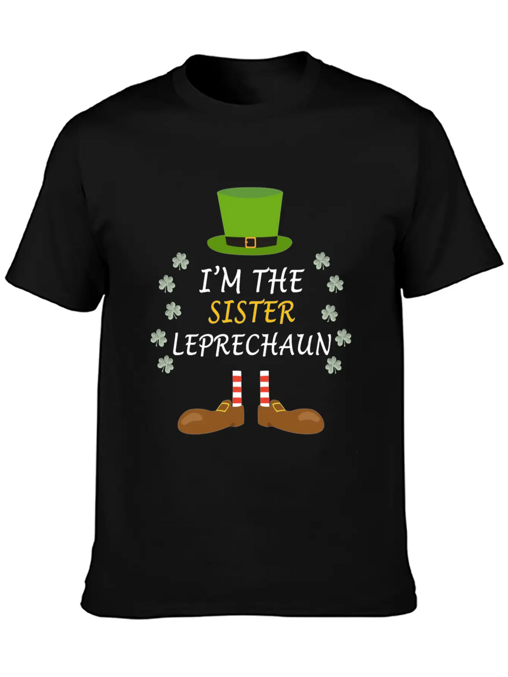 Sister Leprechaun Ireland St Patricks Day Outfit Unisex Short Sleeve Soft Cotton T-Shirt – Casual Everyday Wear
