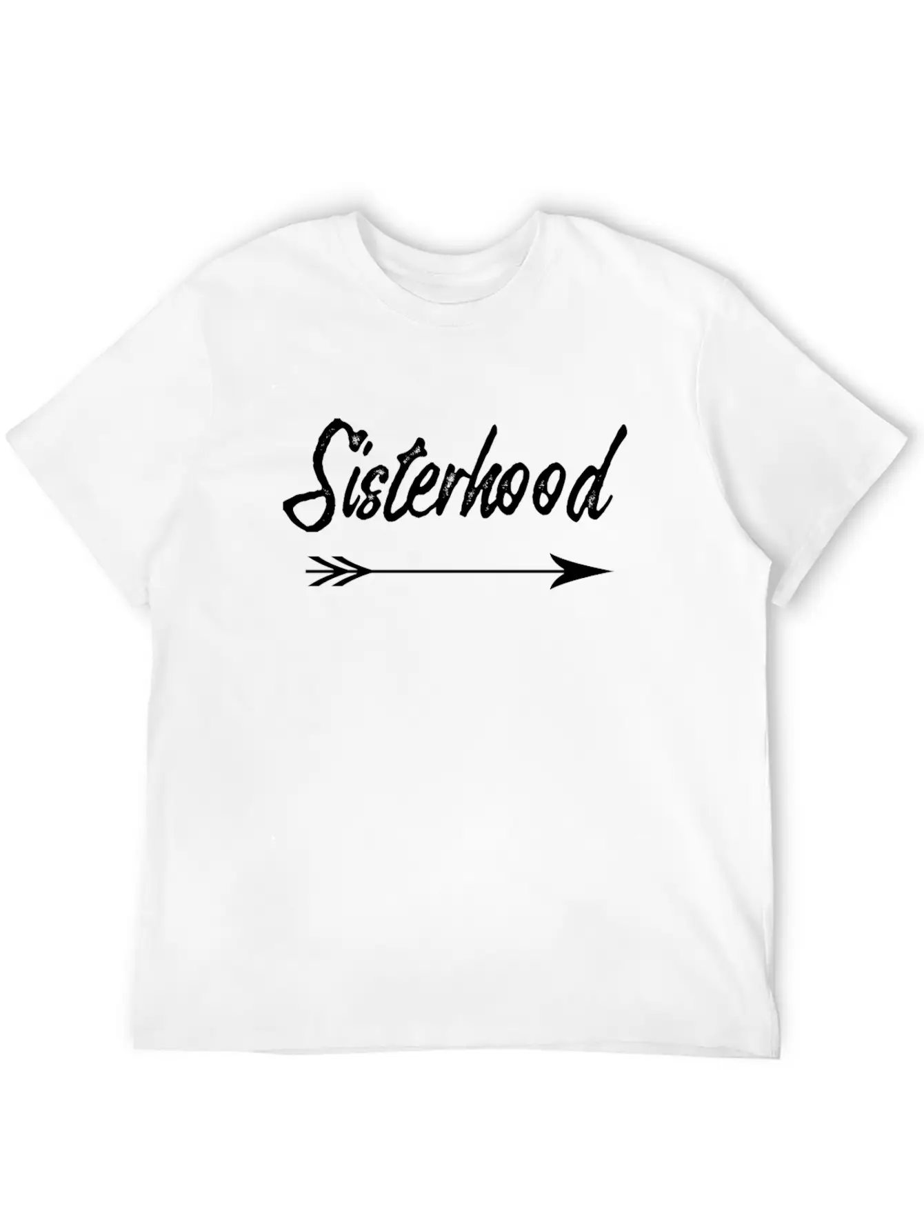 Sisterhood Distressd Arrow Classic Fit Graphic Tee For Daily Comfort – Unisex Cotton Shirt