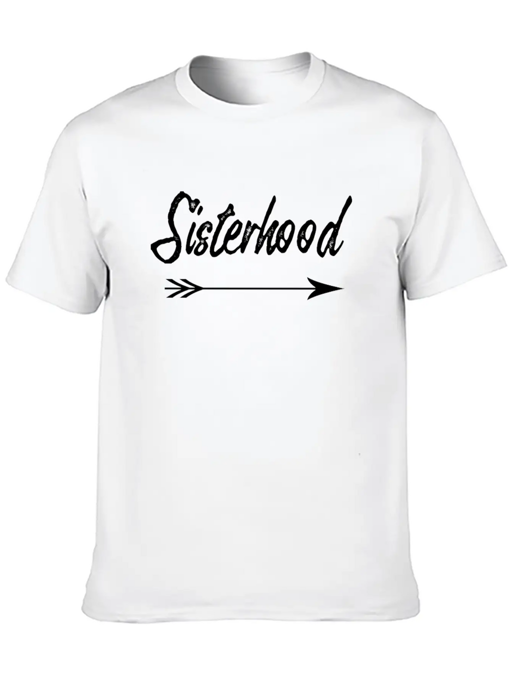 Sisterhood Distressd Arrow Classic Fit Graphic Tee For Daily Comfort – Unisex Cotton Shirt