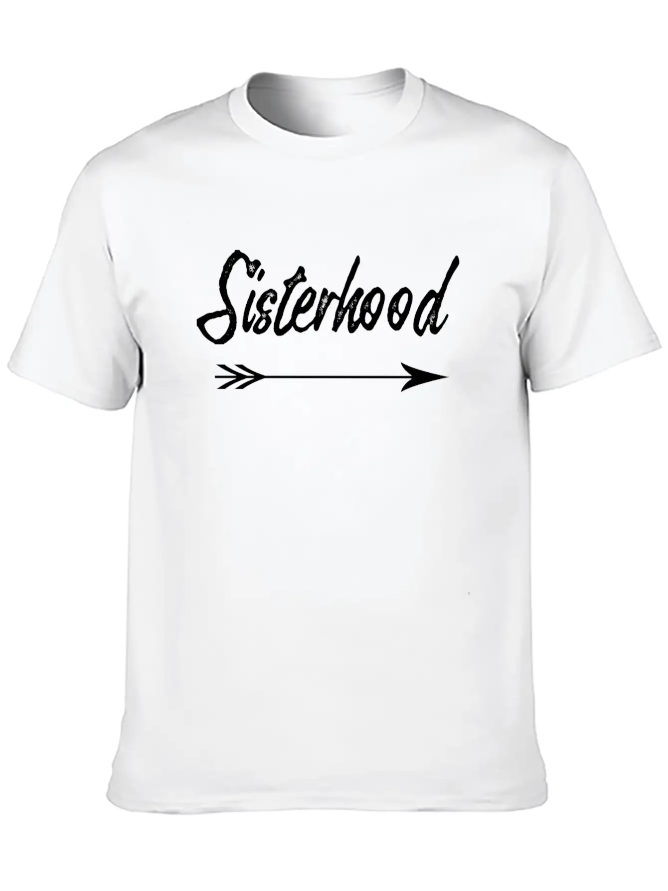 Sisterhood Distressd Arrow Classic Fit Graphic Tee For Daily Comfort – Unisex Cotton Shirt