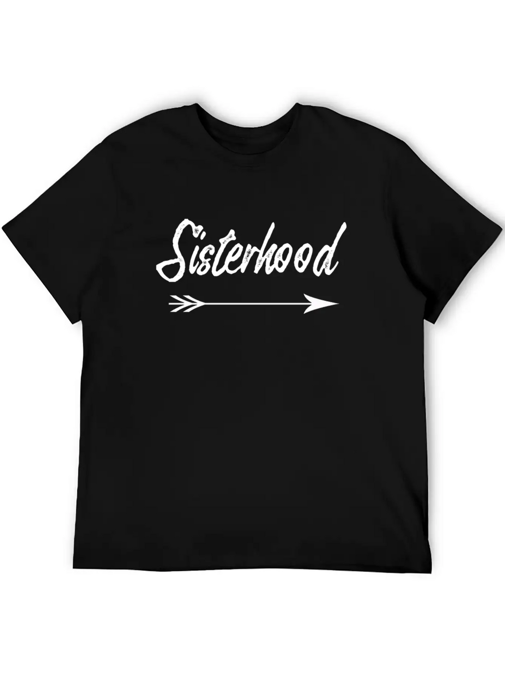 Sisterhood Distressd Arrow Classic Fit Graphic Tee For Daily Comfort – Unisex Cotton Shirt