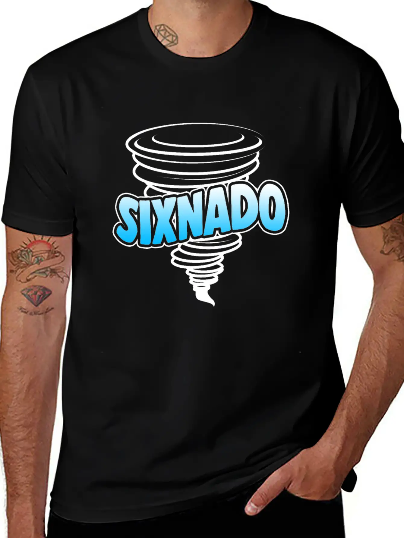 Sixnado 6th Birthday Tornado Unisex Casual T-Shirt – Clean Design For Daily Comfort