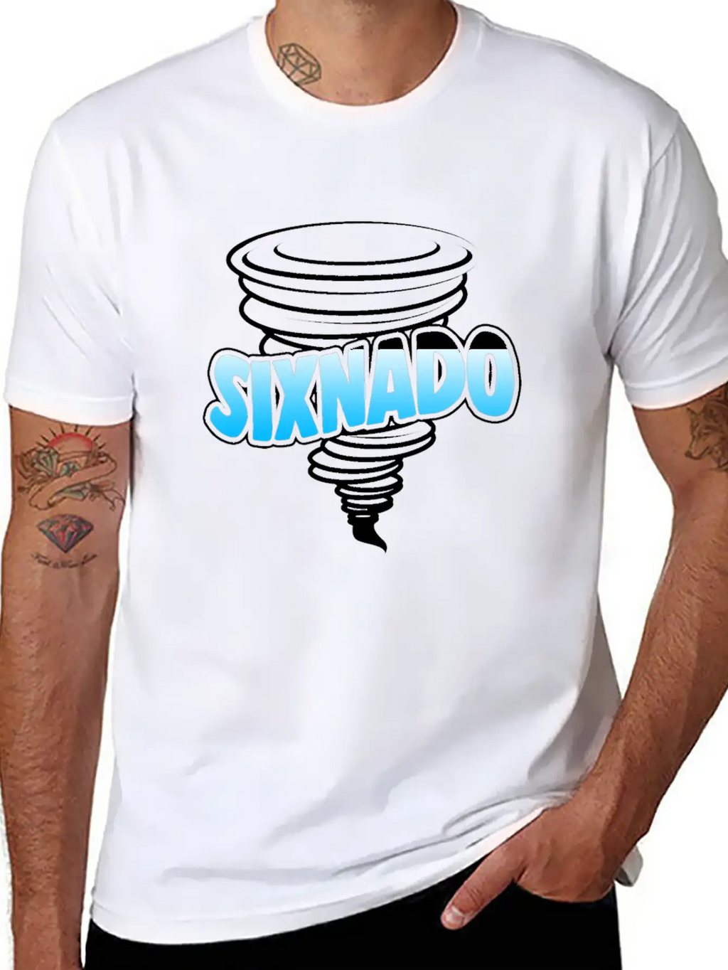 Sixnado 6th Birthday Tornado Unisex Casual T-Shirt – Clean Design For Daily Comfort