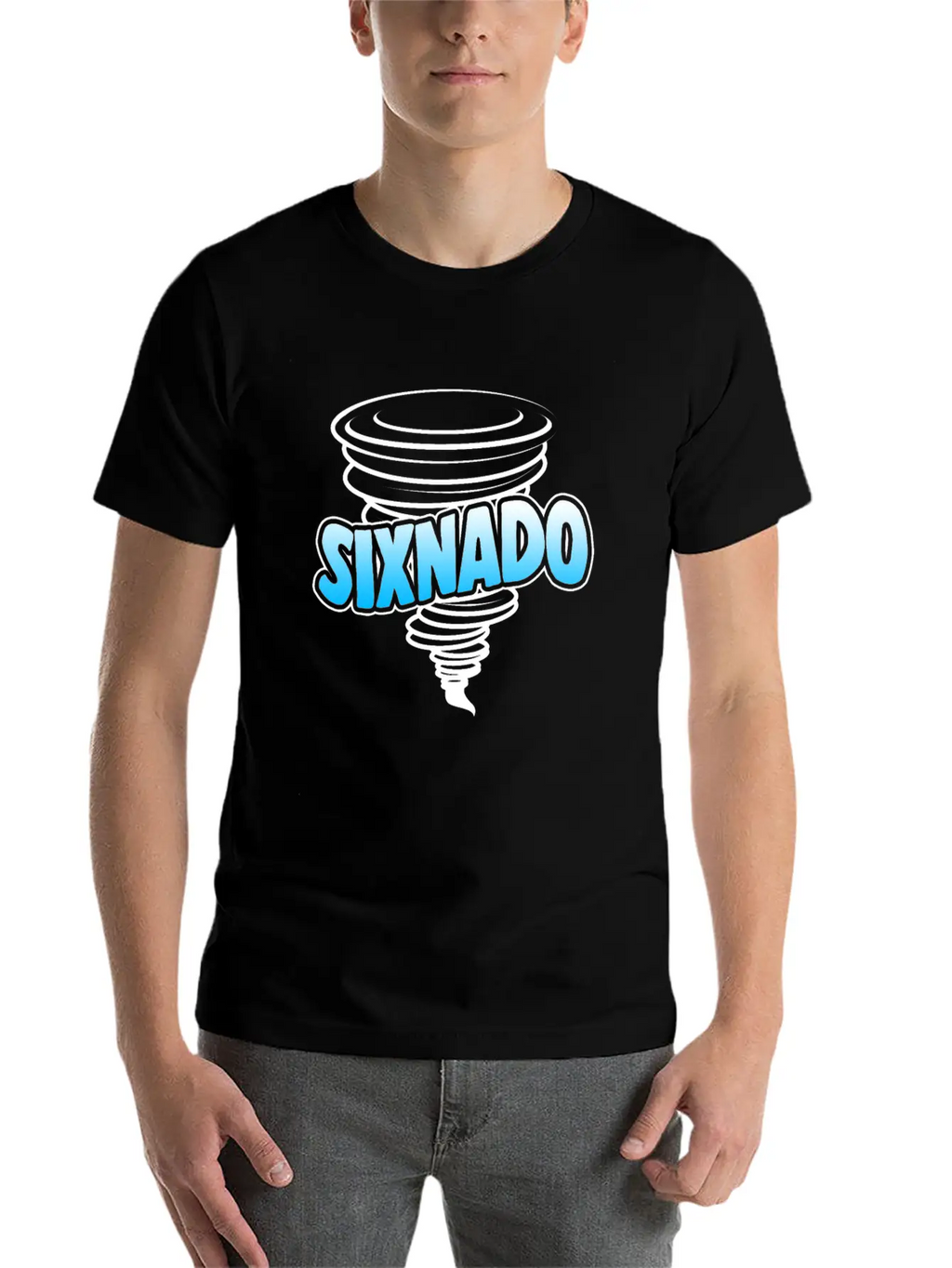 Sixnado 6th Birthday Tornado Unisex Casual T-Shirt – Clean Design For Daily Comfort
