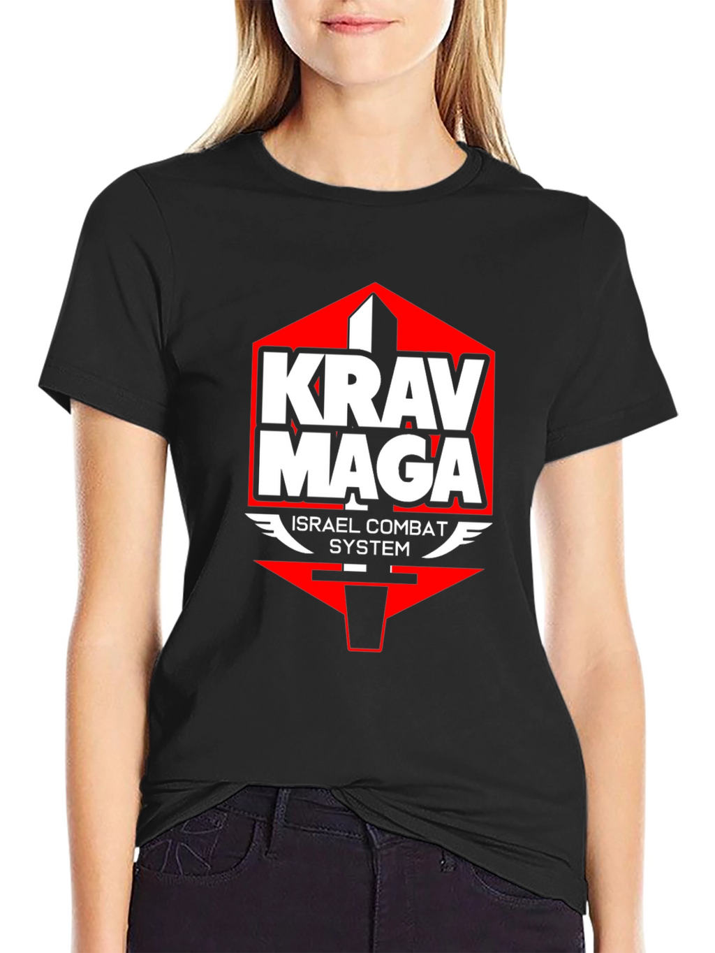 Krav Maga Israel Combat System Black T-Shirt