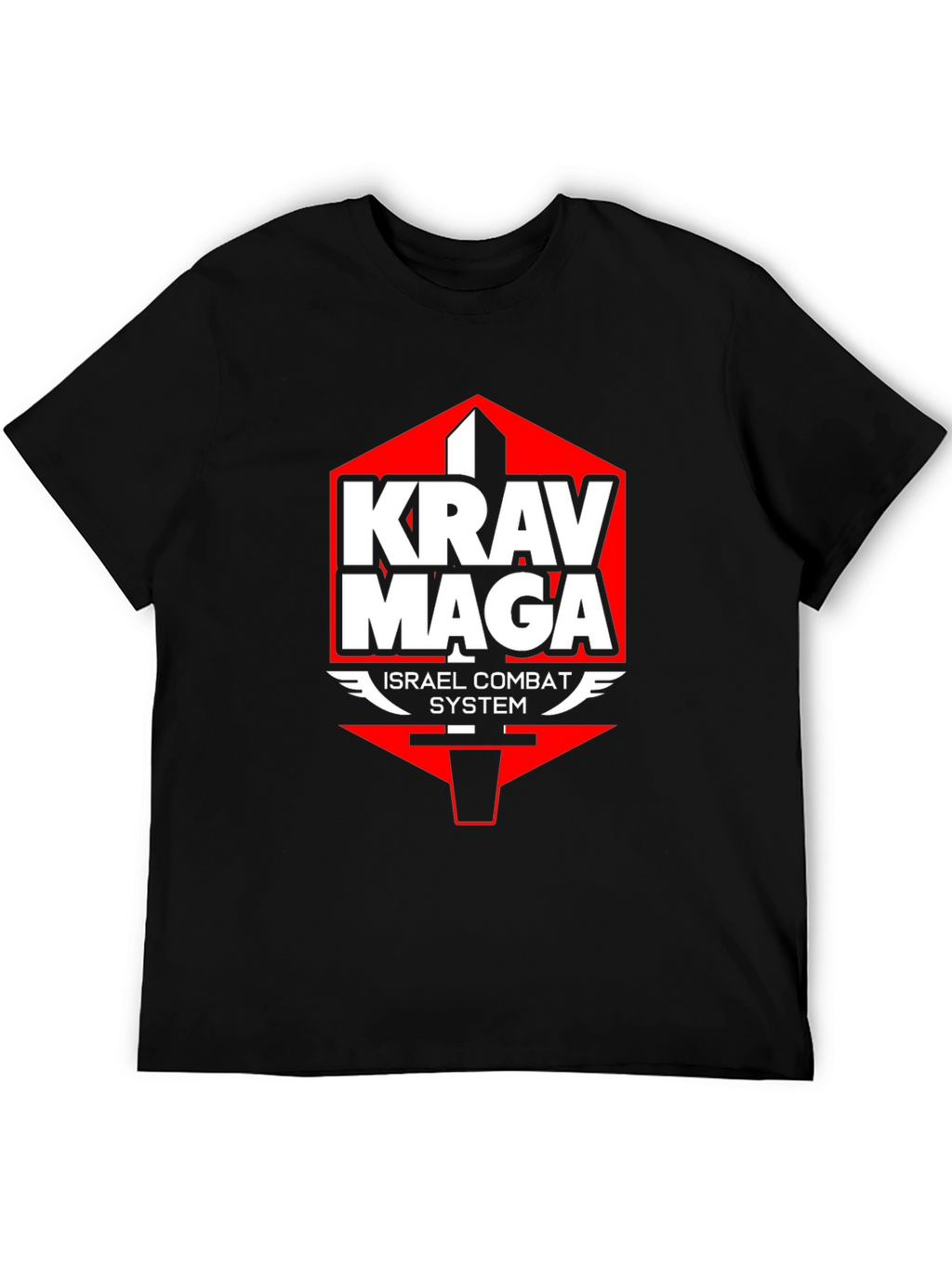 Krav Maga Israel Combat System Black T-Shirt