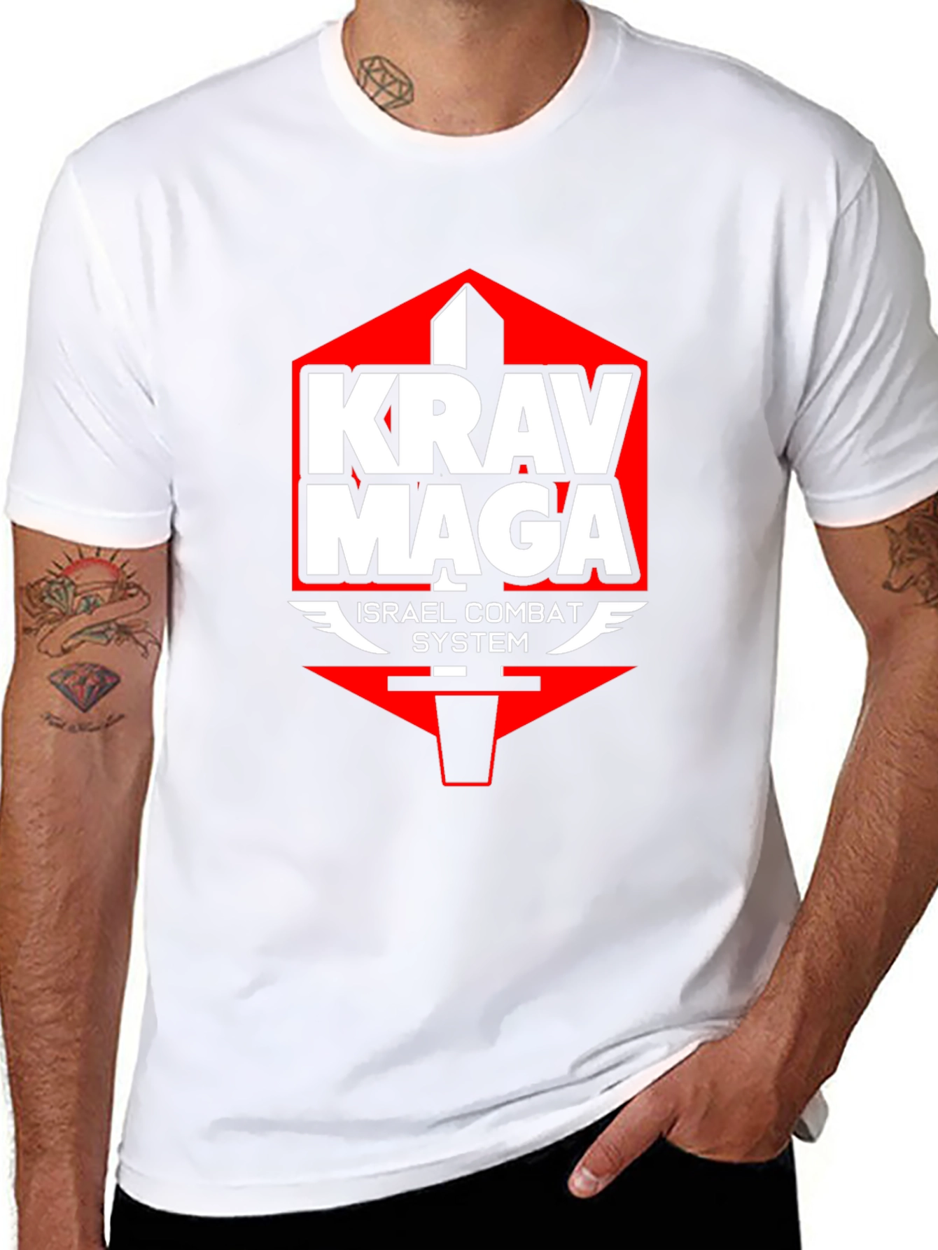 Krav Maga Israel Combat System Black T-Shirt