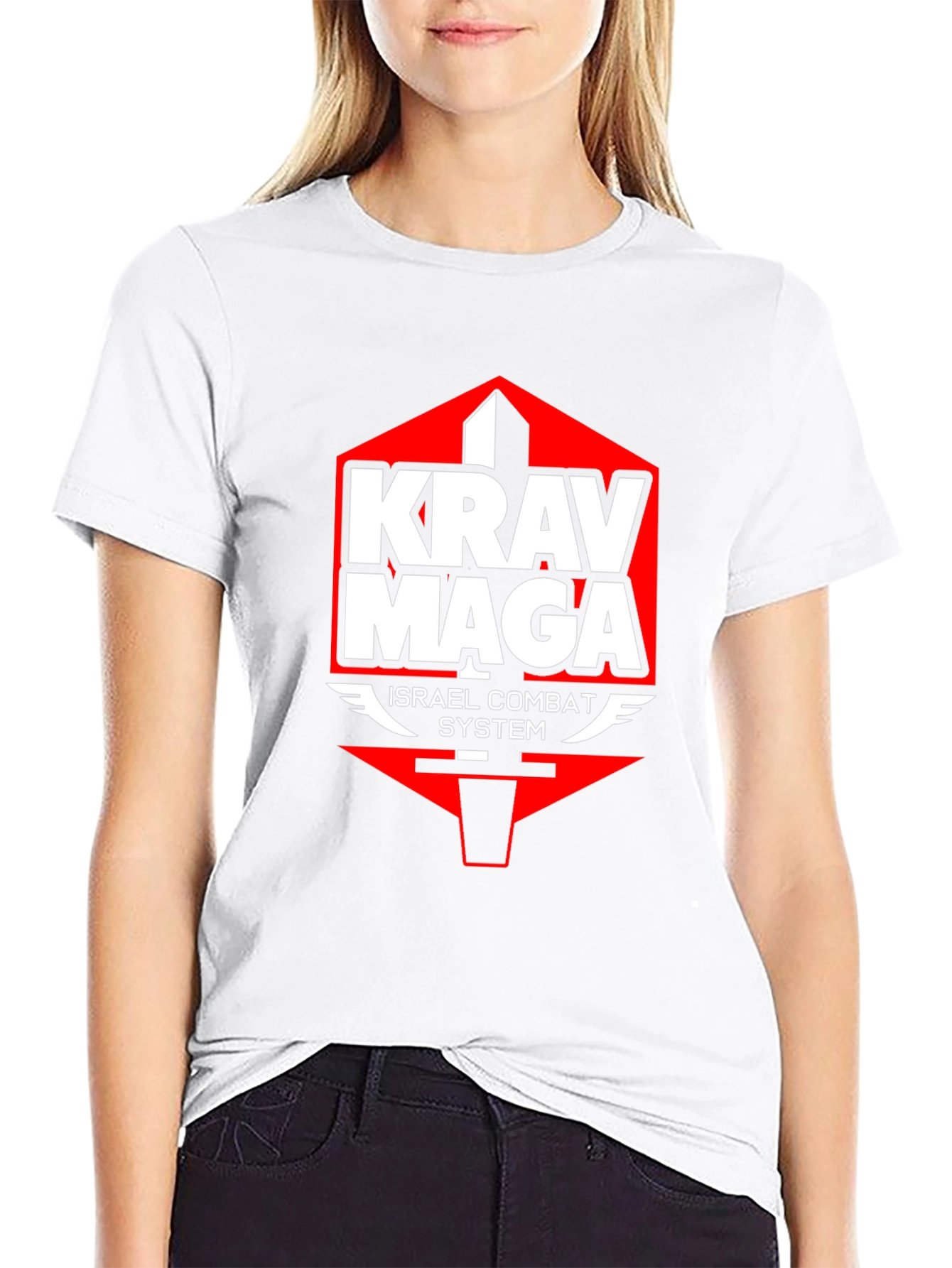 Krav Maga Israel Combat System Black T-Shirt