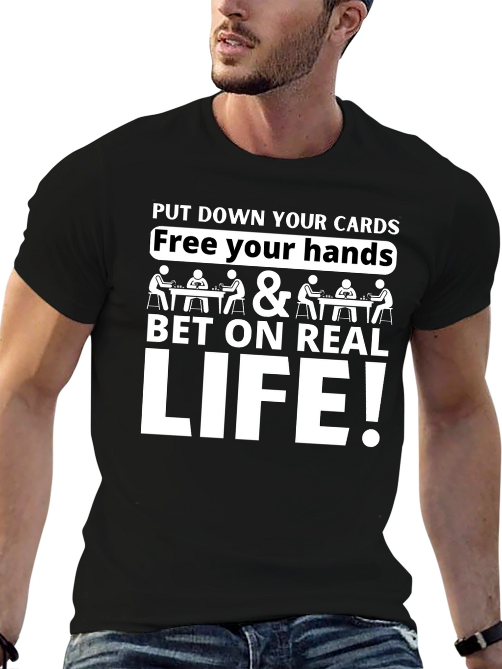 Bet on Real Life Graphic Tee