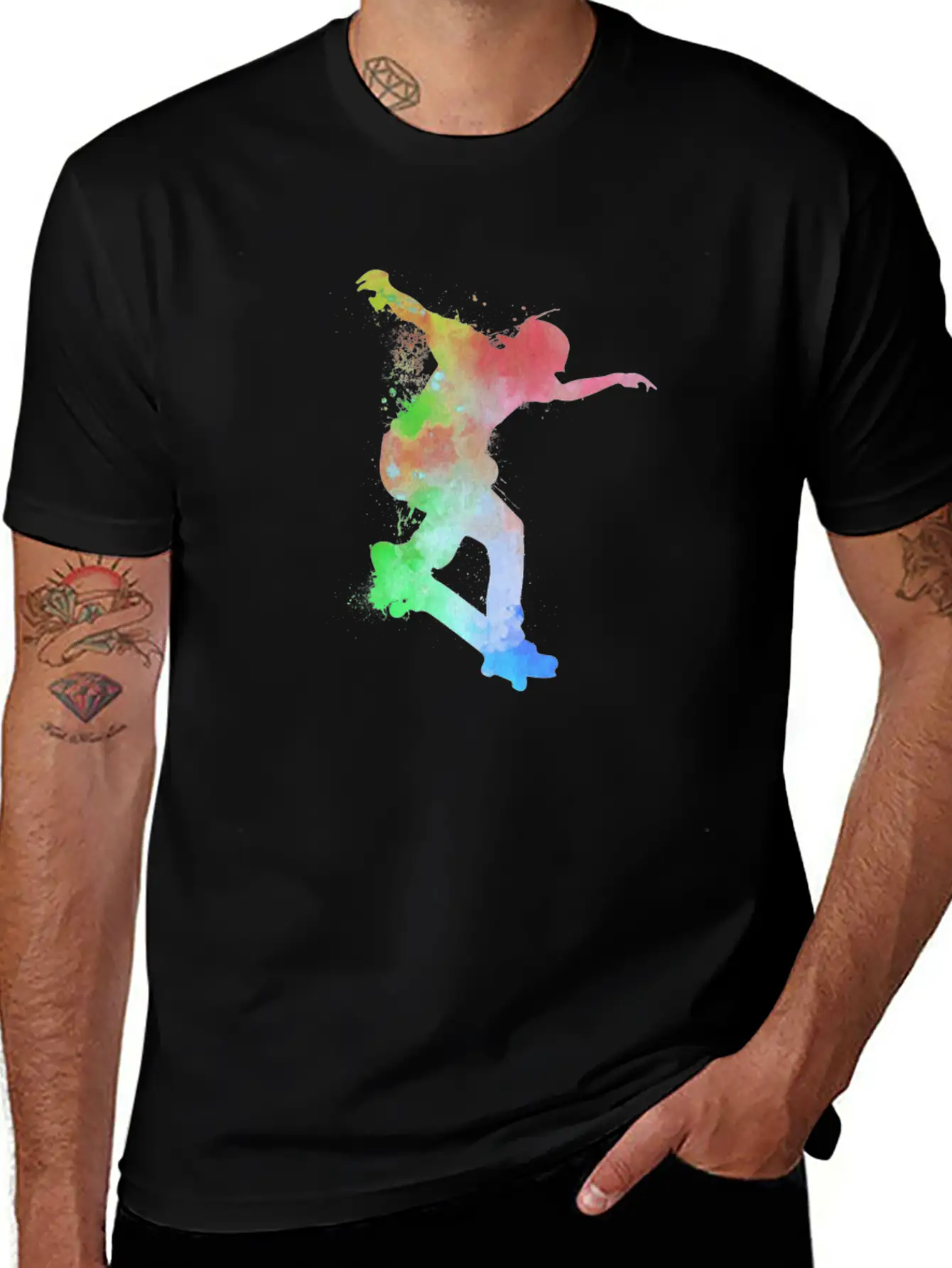 Skateboard Skateboarder Skateboarding Skater Unisex Casual T-Shirt – Clean Design For Daily Comfort
