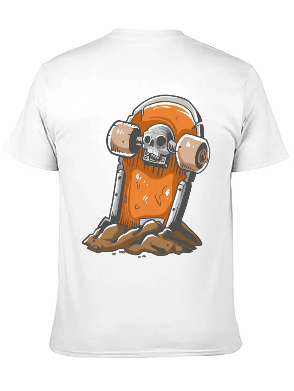 Skateboard Tombstone Skater Skateboarding Essential Cotton Tee For Daily Outfits – Unisex Style