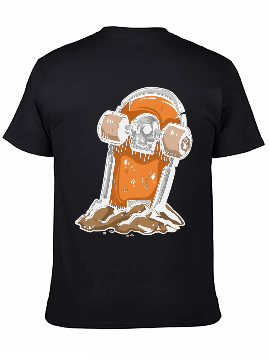 Skateboard Tombstone Skater Skateboarding Essential Cotton Tee For Daily Outfits – Unisex Style