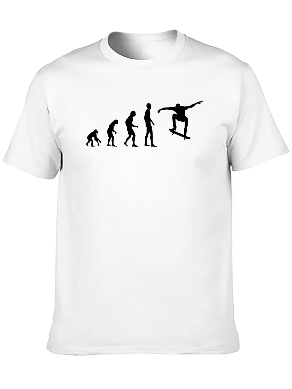 Skater Evolution Skateboarding Unisex Casual T-Shirt – Clean Design For Daily Comfort