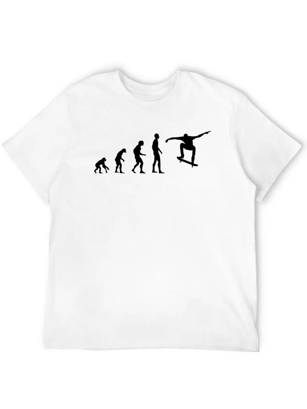 Skater Evolution Skateboarding Unisex Casual T-Shirt – Clean Design For Daily Comfort