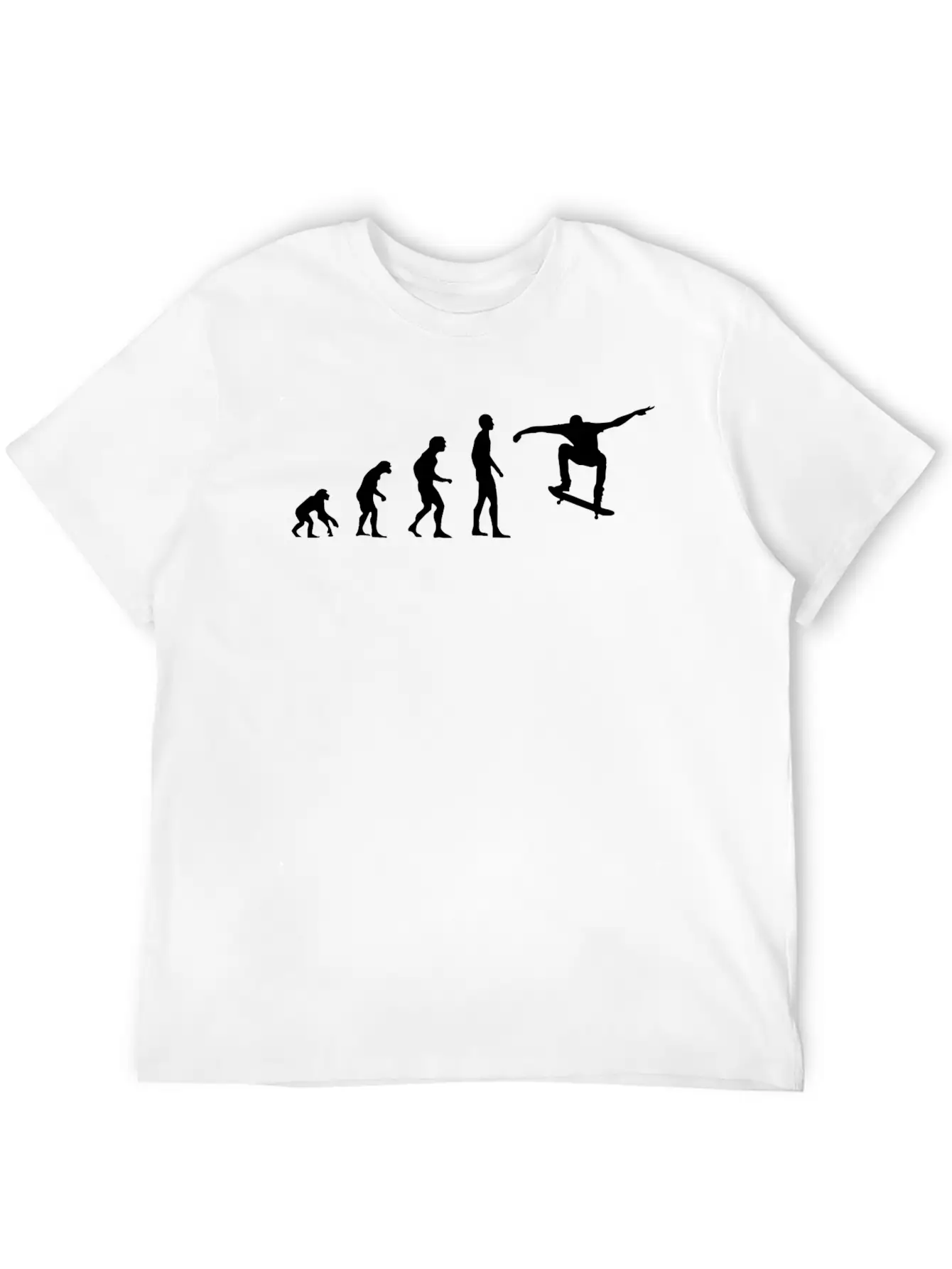 Skater Evolution Skateboarding Unisex Casual T-Shirt – Clean Design For Daily Comfort