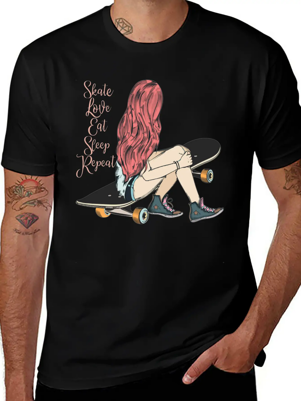 Skater Girl Skaters Having Fun Skateboarding Gift Unisex Casual T-Shirt – Clean Design For Daily Comfort