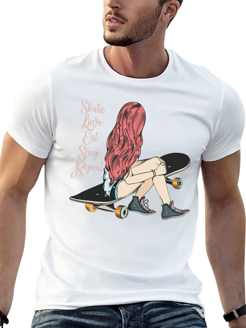 Skater Girl Skaters Having Fun Skateboarding Gift Unisex Casual T-Shirt – Clean Design For Daily Comfort