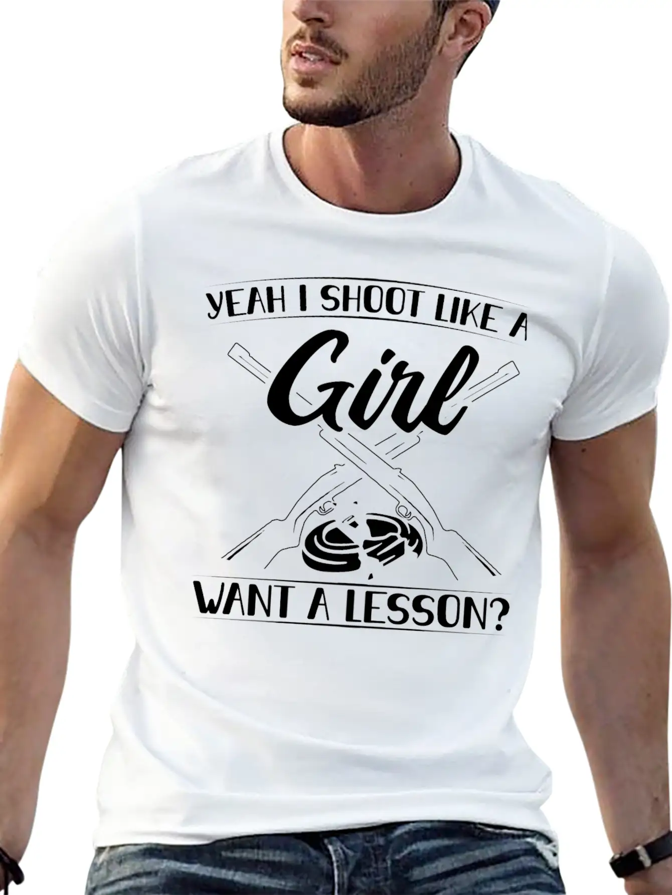 Skeet Shooting Casual Graphic T-Shirt – Simple And Comfortable Daily Wear