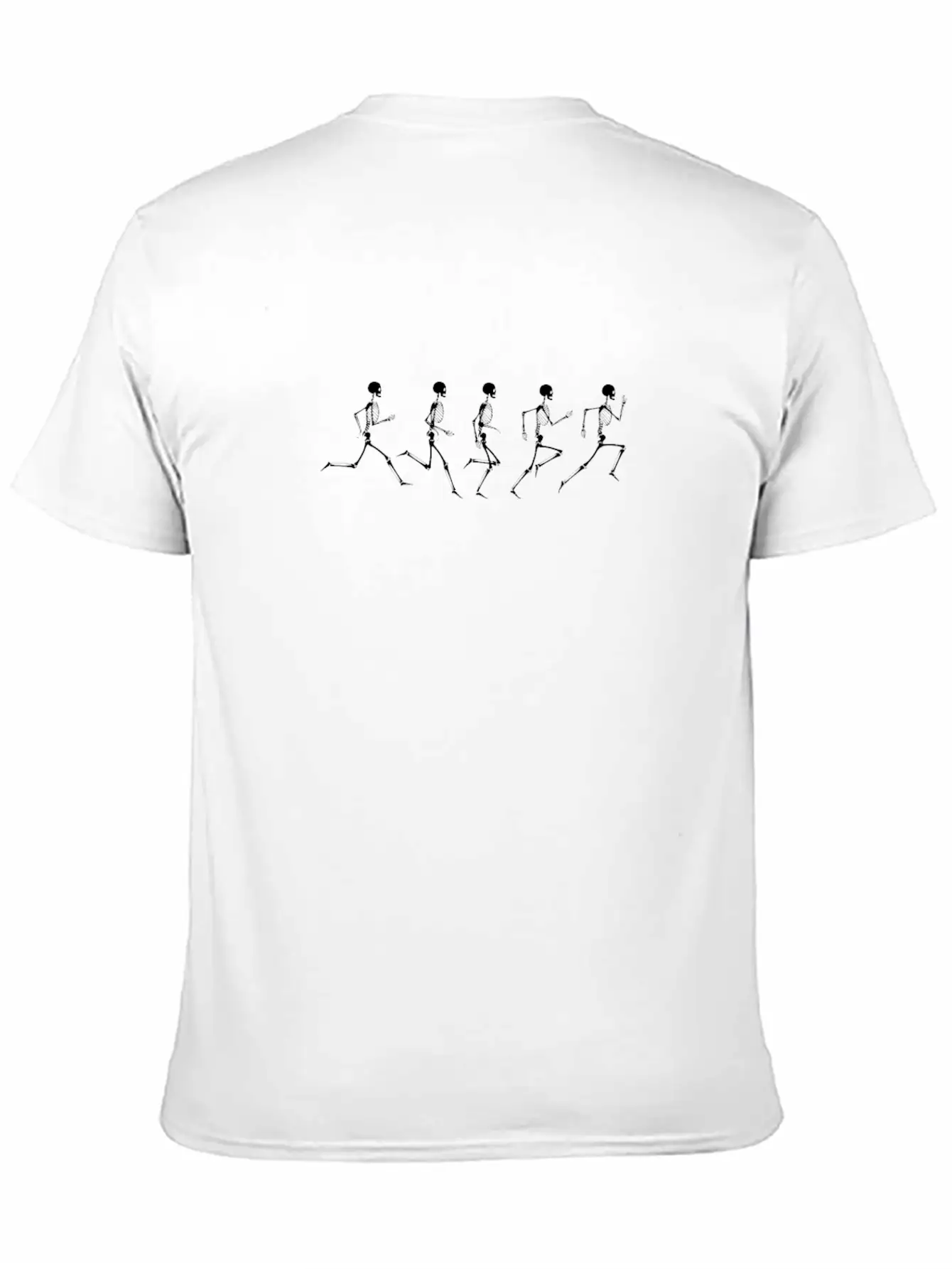 Skeleton Running Halloween Run Shirt Stylish Everyday T-Shirt – Unisex Basic Cotton Tee