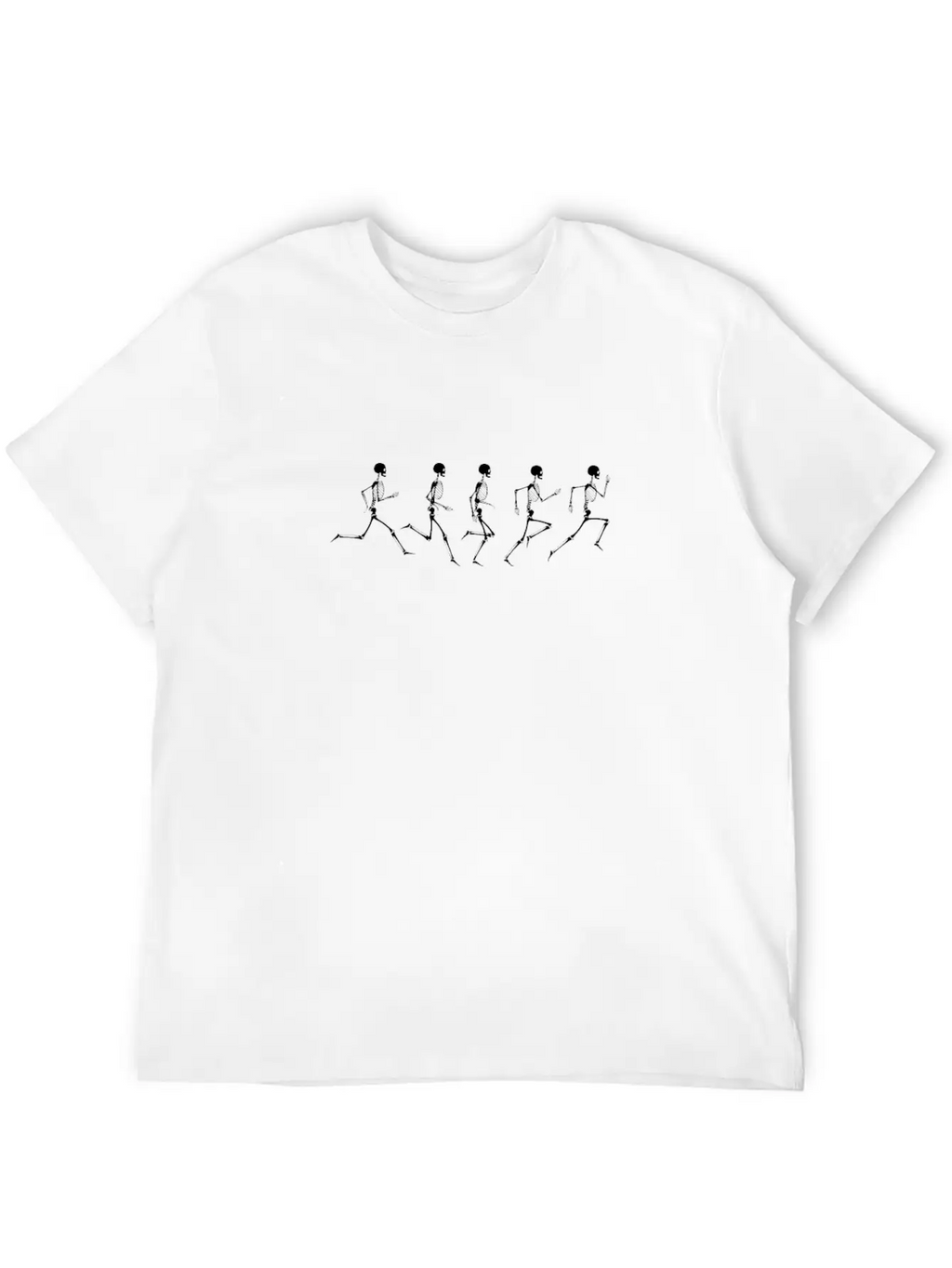 Skeleton Running Halloween Run Shirt Stylish Everyday T-Shirt – Unisex Basic Cotton Tee