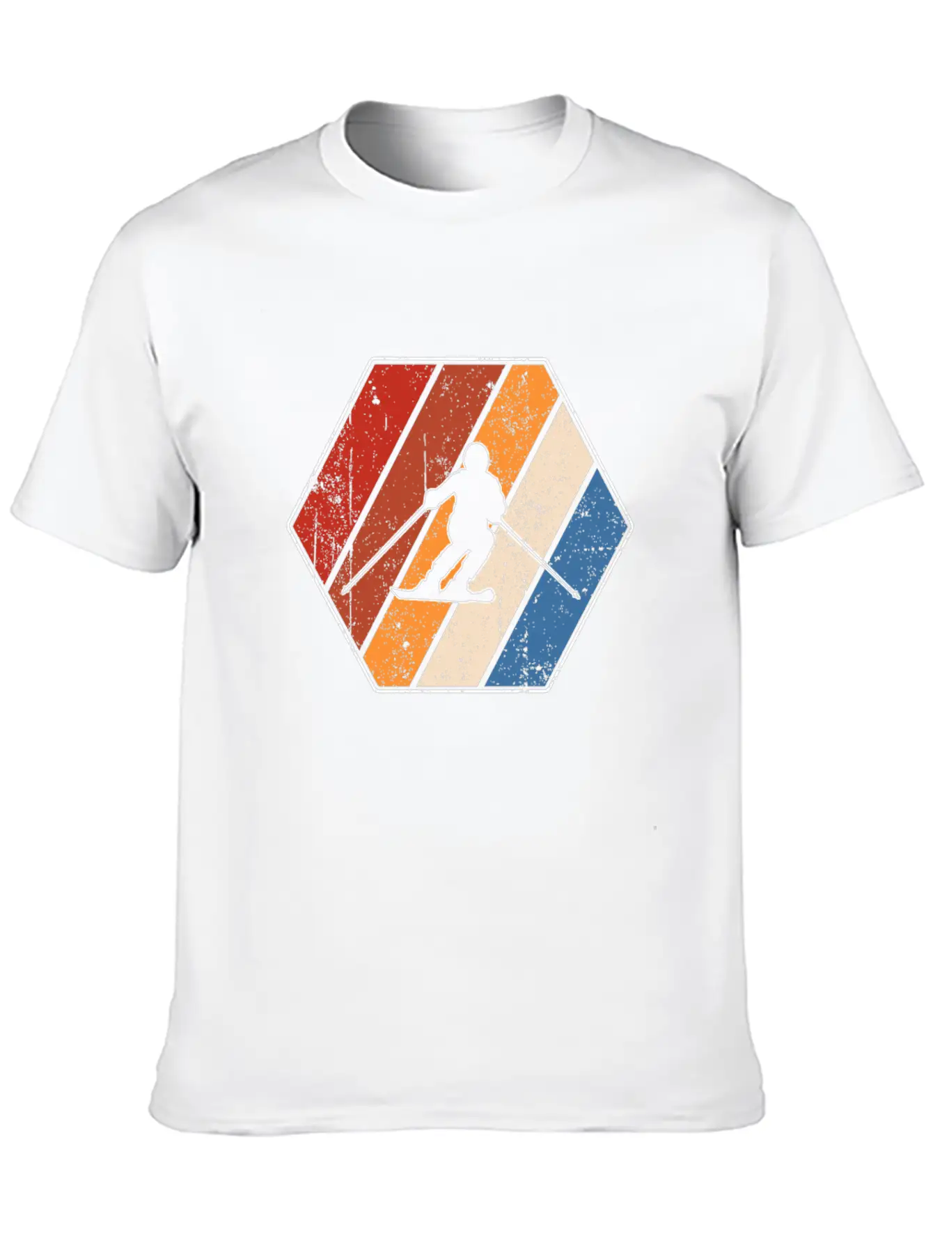 Ski Retro Stylish Everyday T-Shirt – Unisex Basic Cotton Tee
