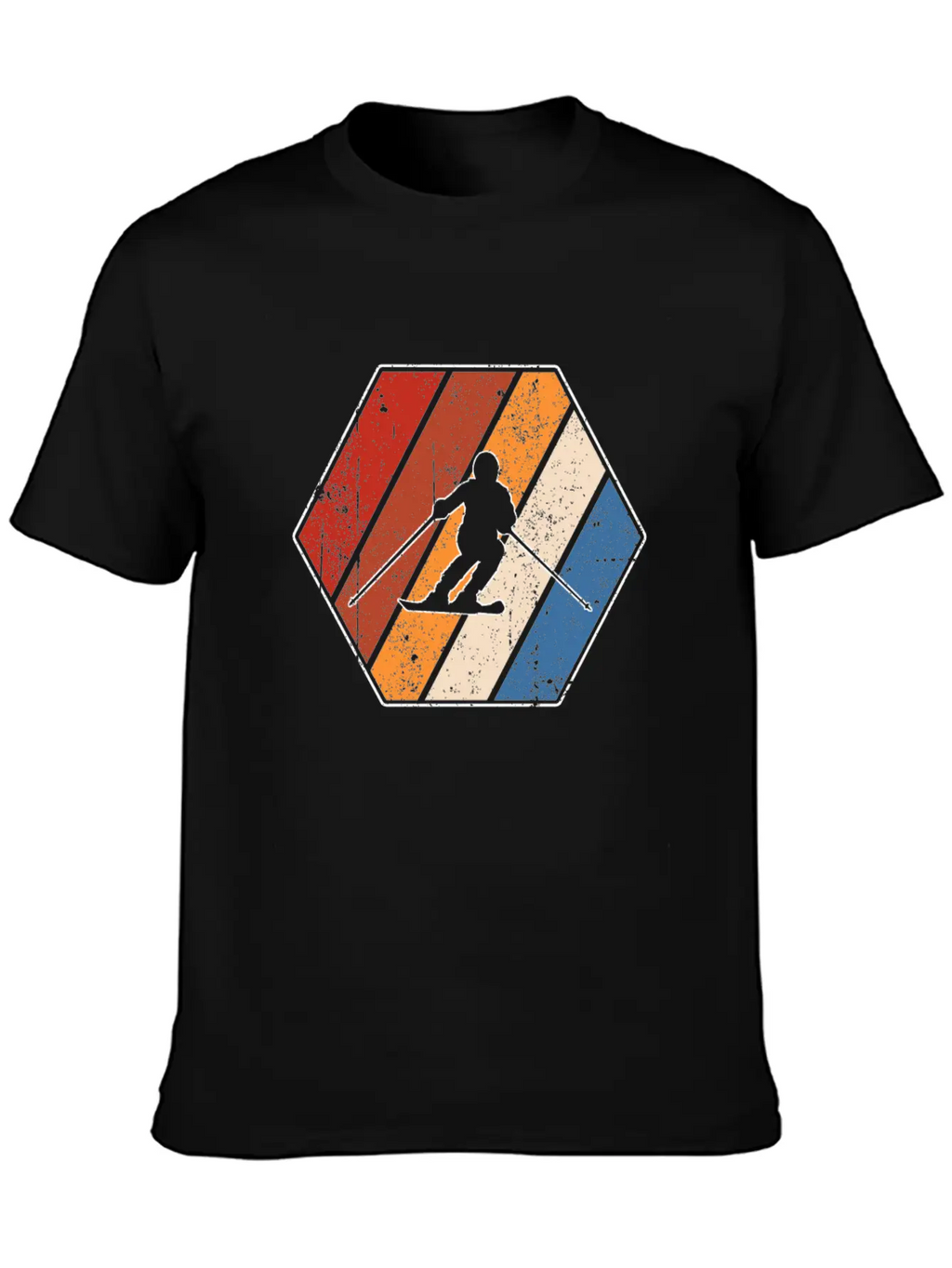 Ski Retro Stylish Everyday T-Shirt – Unisex Basic Cotton Tee