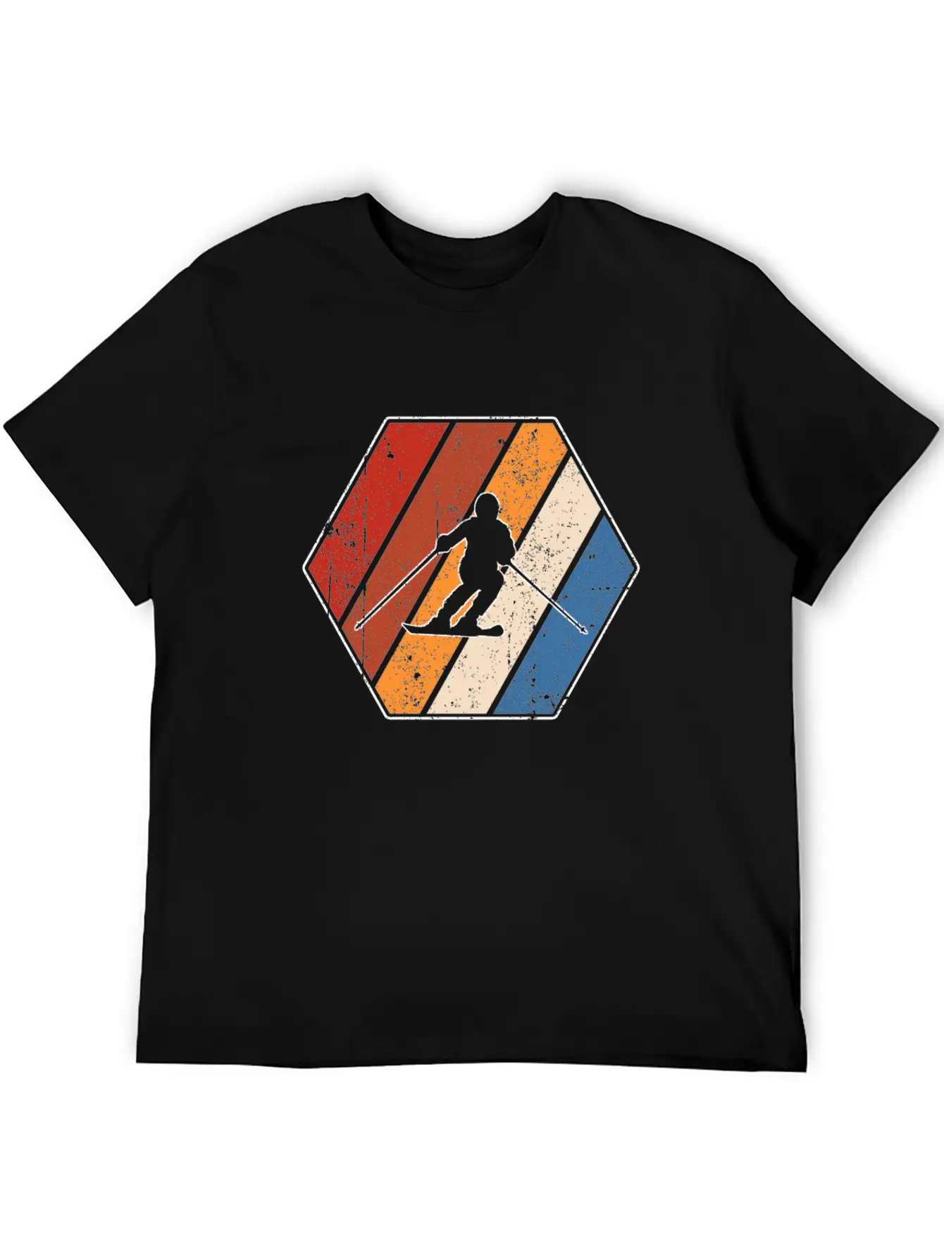 Ski Retro Stylish Everyday T-Shirt – Unisex Basic Cotton Tee