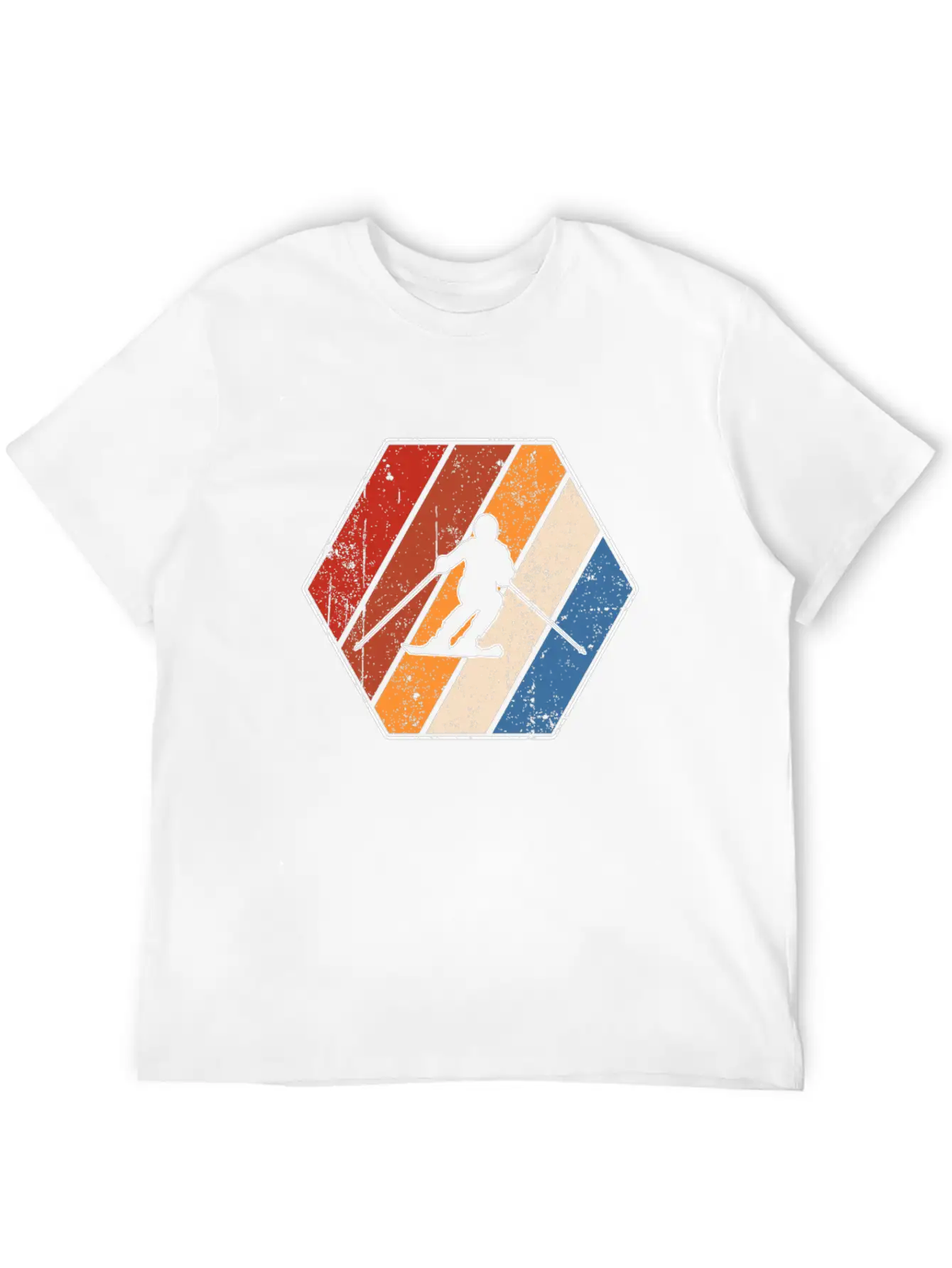 Ski Retro Stylish Everyday T-Shirt – Unisex Basic Cotton Tee