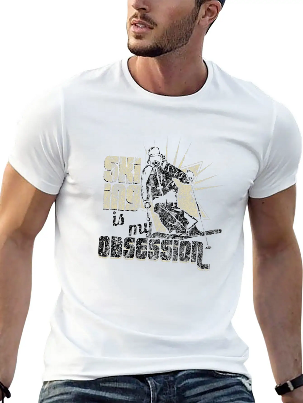 Ski Winter Casual Graphic T-Shirt – Simple And Comfortable Daily Wear
