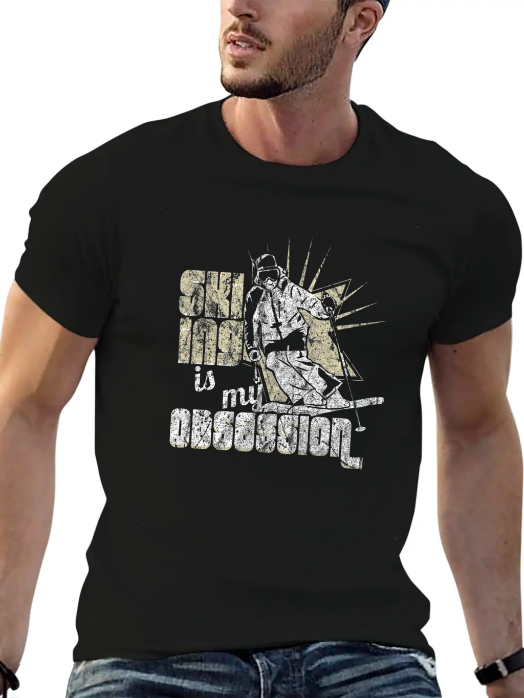 Ski Winter Casual Graphic T-Shirt – Simple And Comfortable Daily Wear