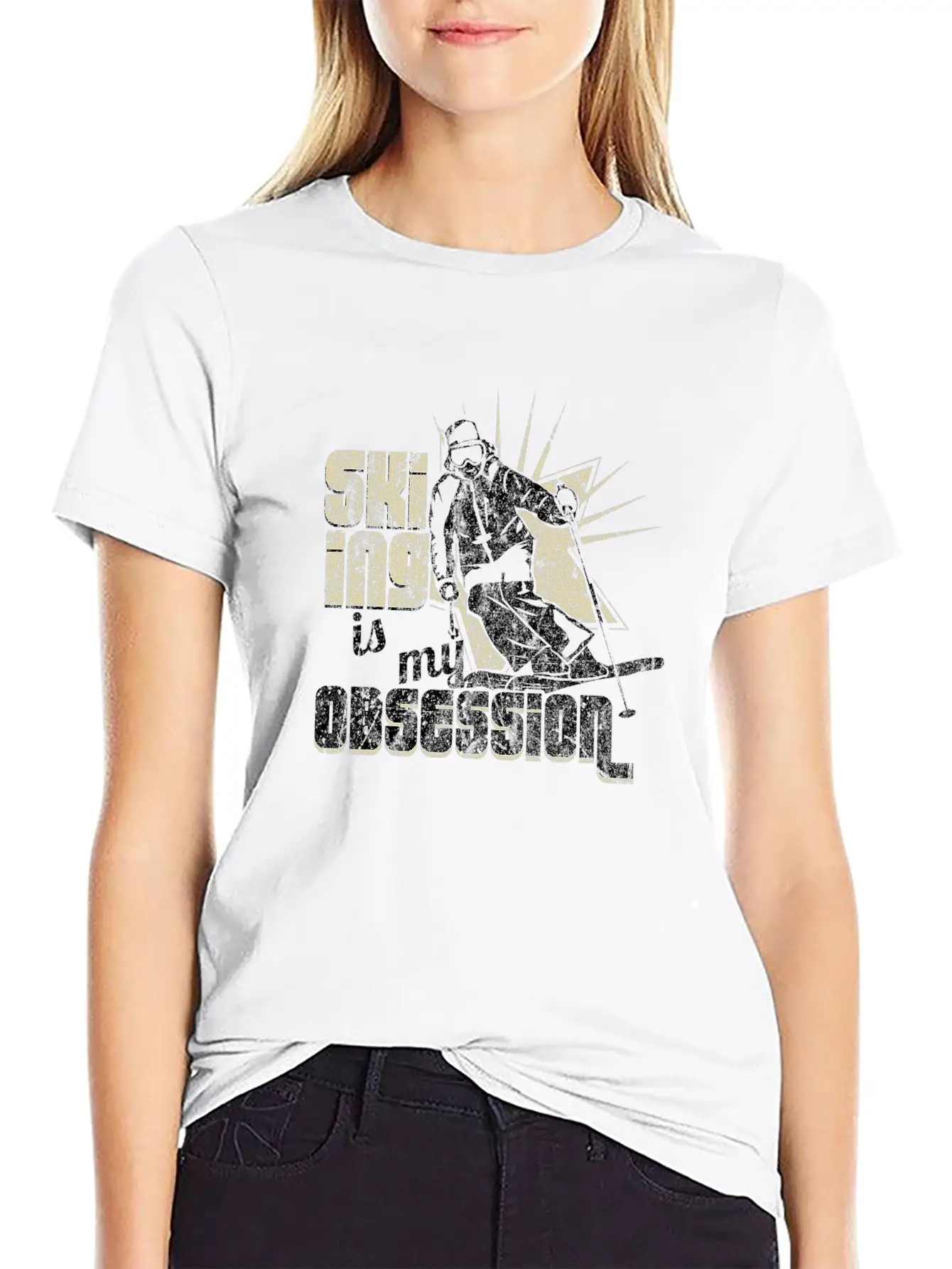 Ski Winter Casual Graphic T-Shirt – Simple And Comfortable Daily Wear
