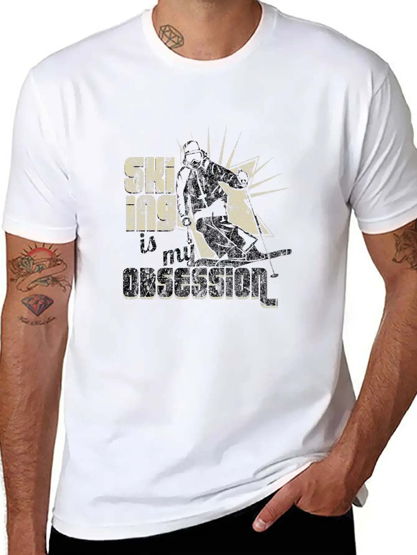 Ski Winter Casual Graphic T-Shirt – Simple And Comfortable Daily Wear