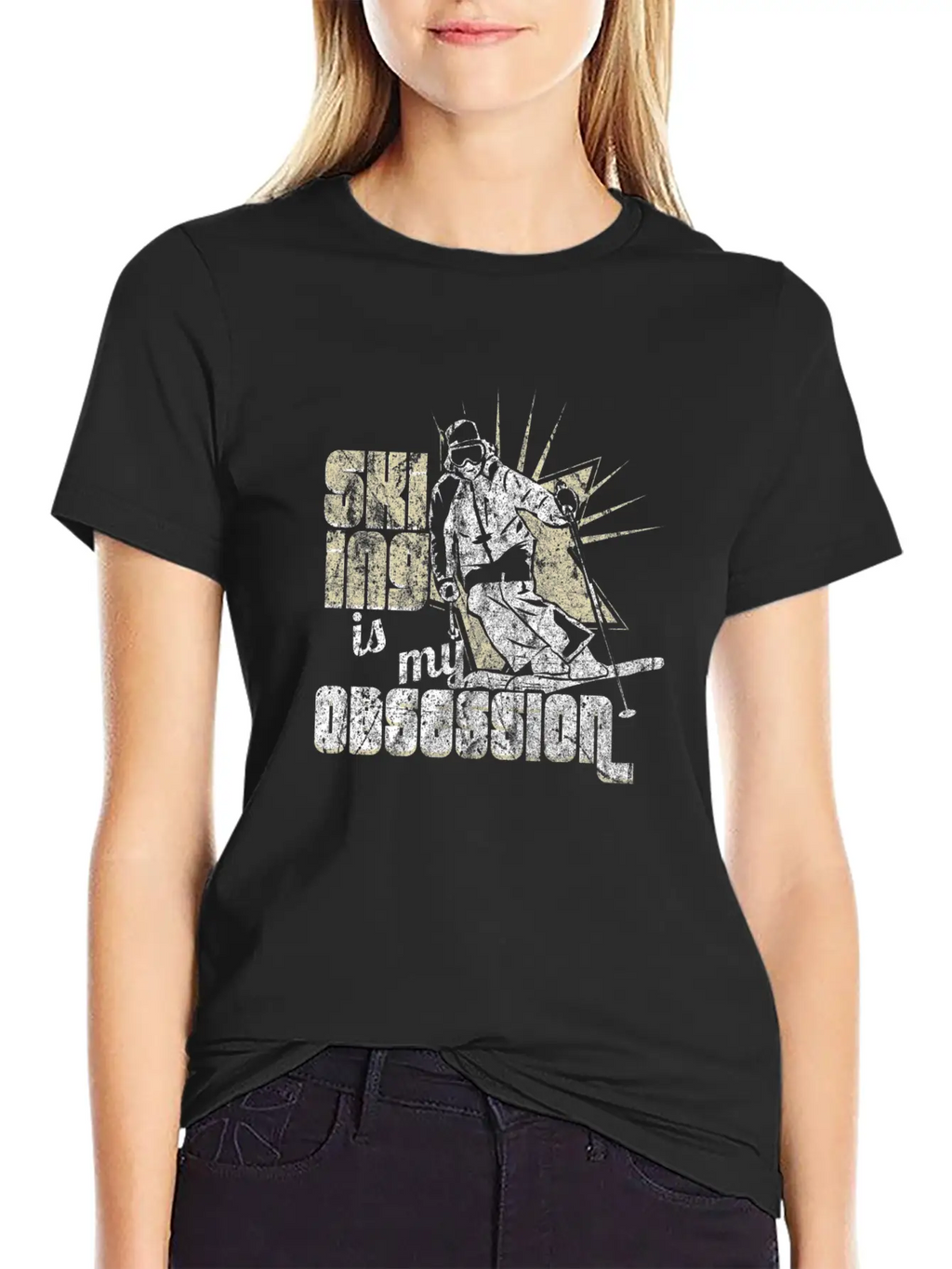 Ski Winter Casual Graphic T-Shirt – Simple And Comfortable Daily Wear