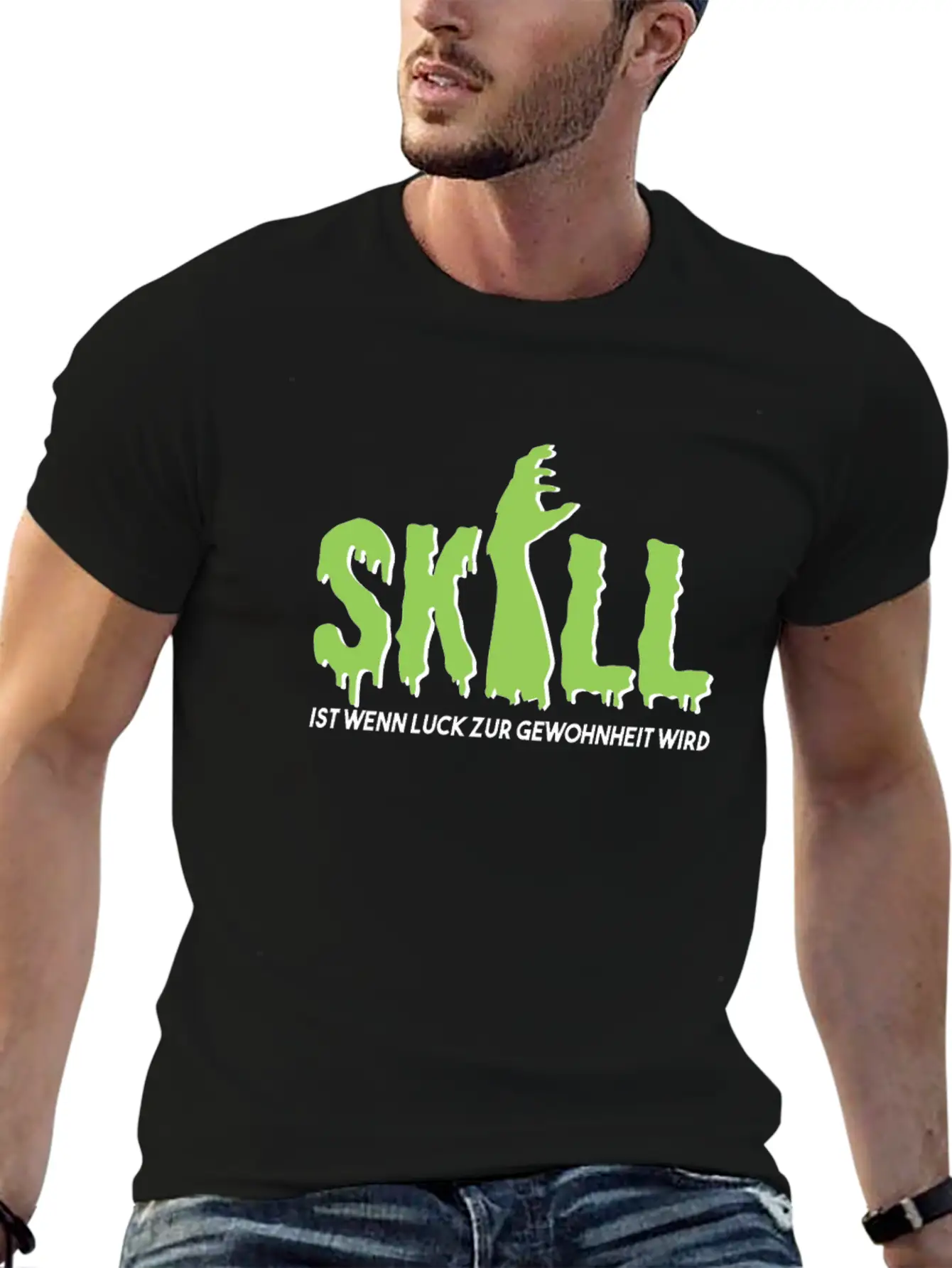 Skill Is When Luck Becomes A Habit Gamer Shirt Unisex Short Sleeve Soft Cotton T-Shirt – Casual Everyday Wear