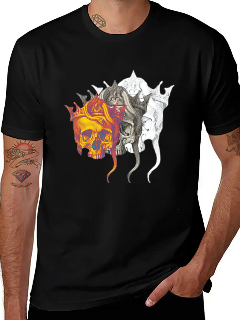 Skull Casual Graphic T-Shirt – Simple And Comfortable Daily Wear