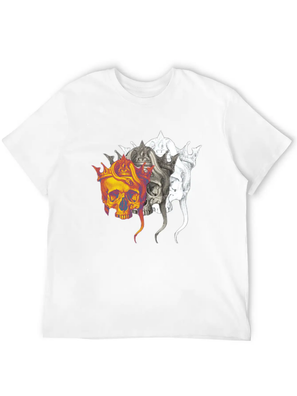 Skull Casual Graphic T-Shirt – Simple And Comfortable Daily Wear