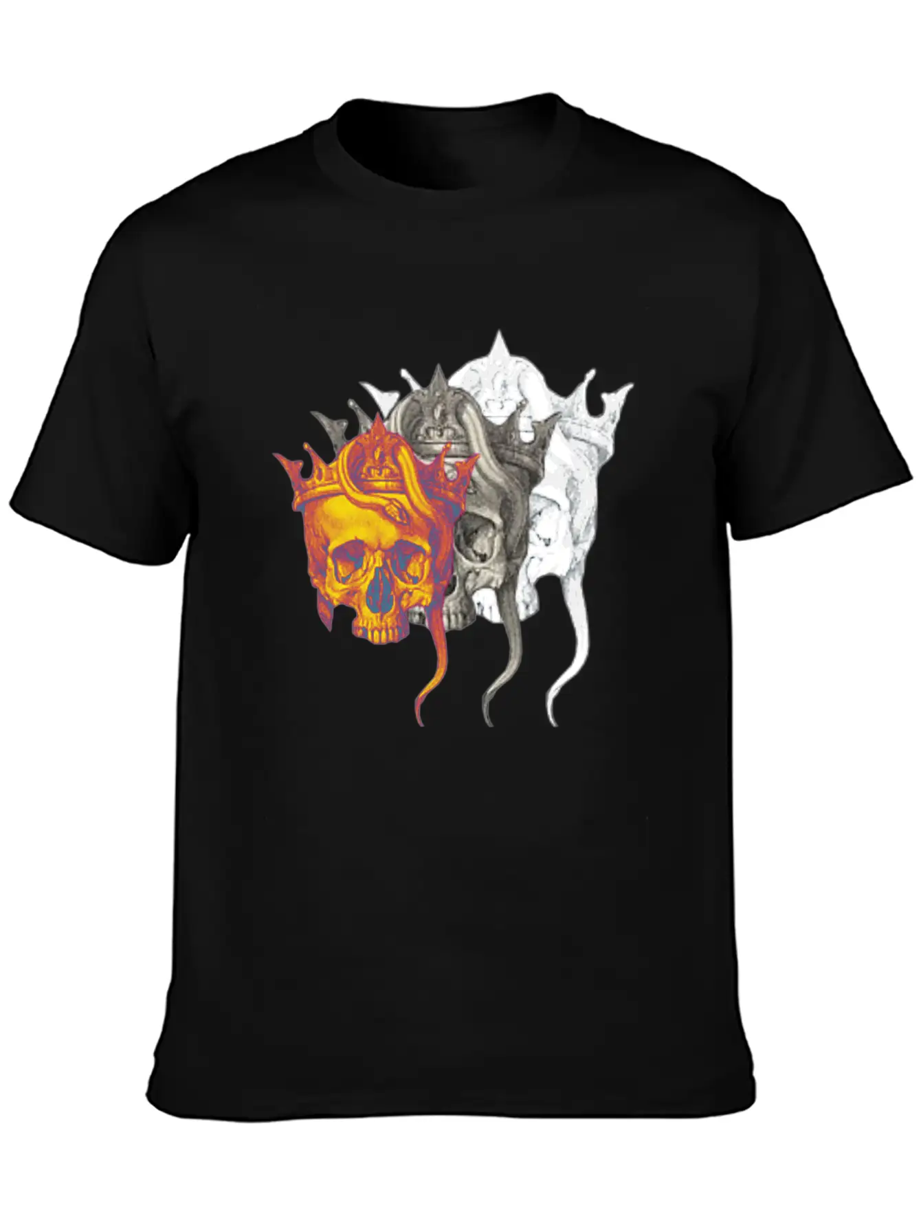 Skull Casual Graphic T-Shirt – Simple And Comfortable Daily Wear