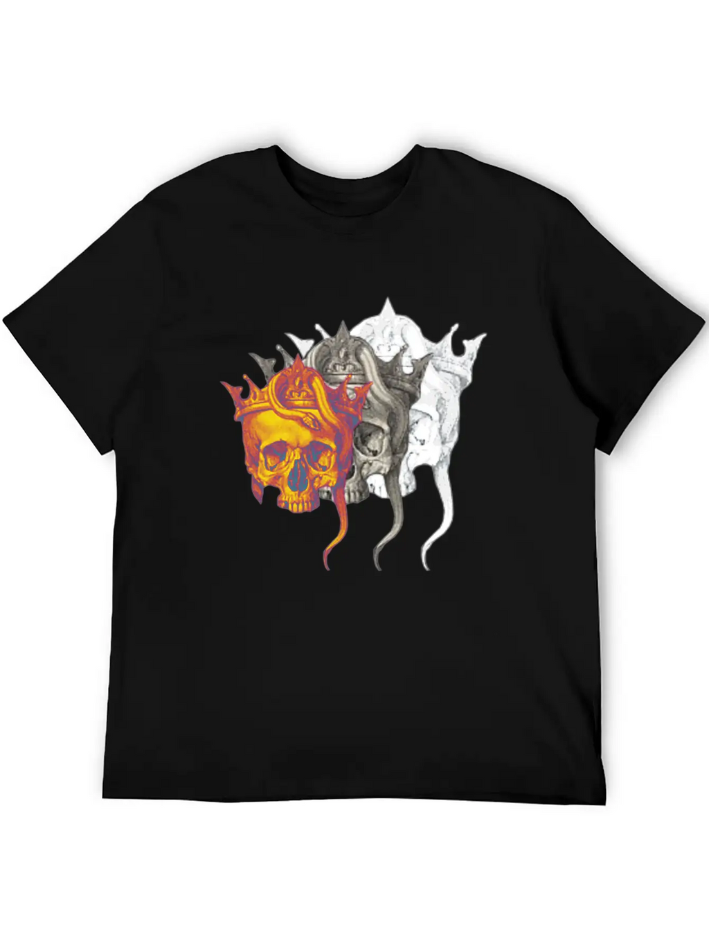 Skull Casual Graphic T-Shirt – Simple And Comfortable Daily Wear