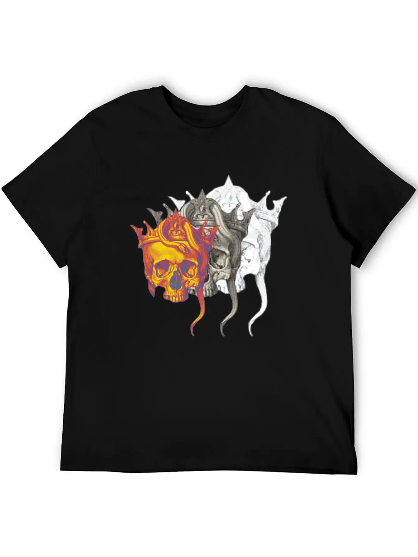 Skull Casual Graphic T-Shirt – Simple And Comfortable Daily Wear