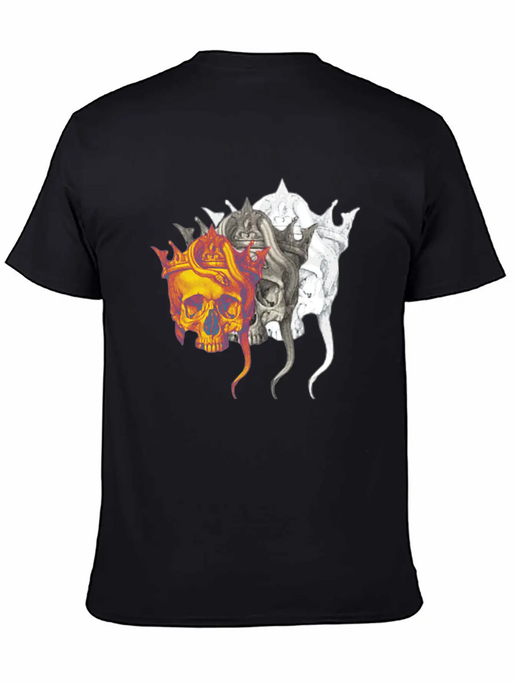 Skull Casual Graphic T-Shirt – Simple And Comfortable Daily Wear