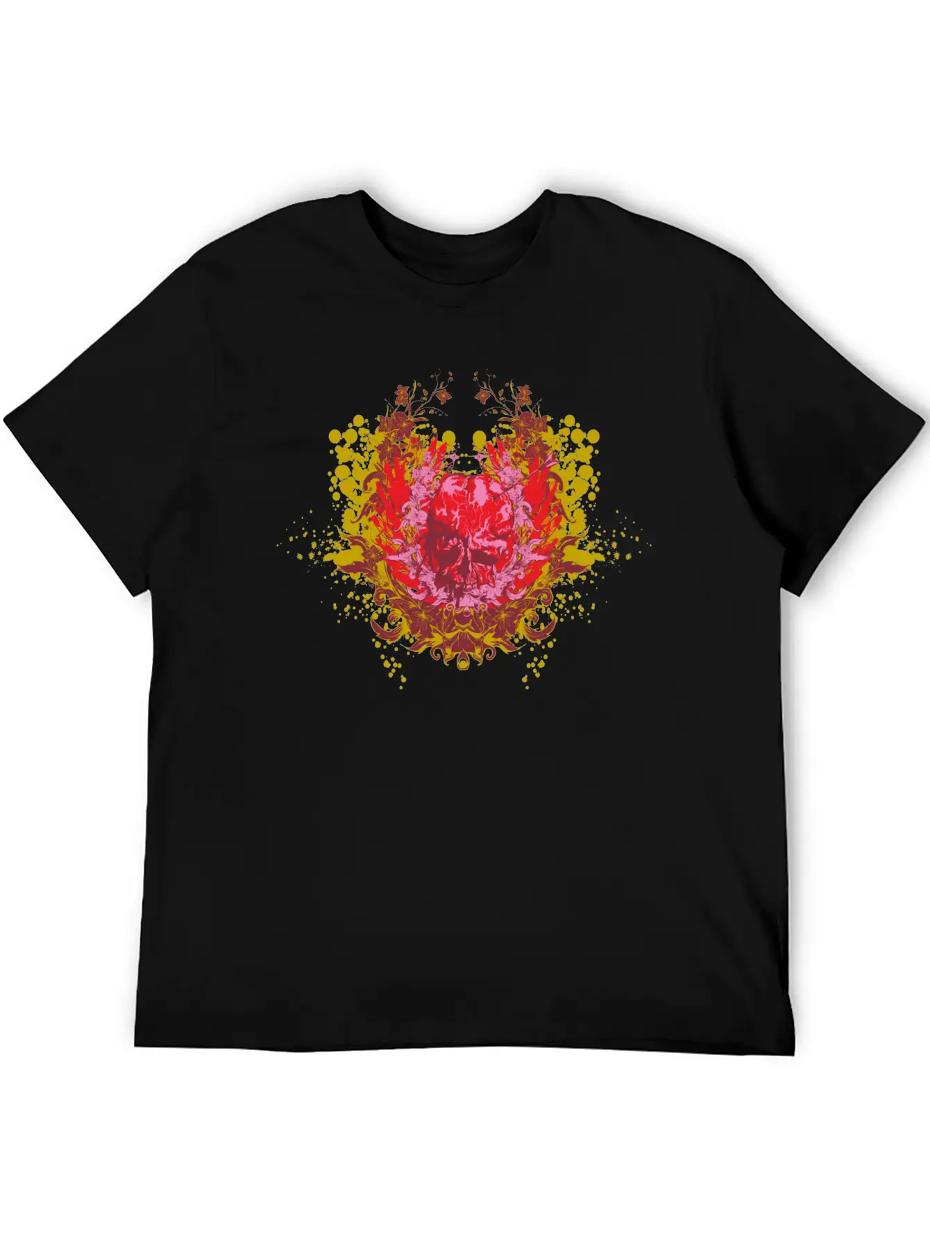 Skull Demon Wings Halloween Gift Unisex Casual T-Shirt – Clean Design For Daily Comfort