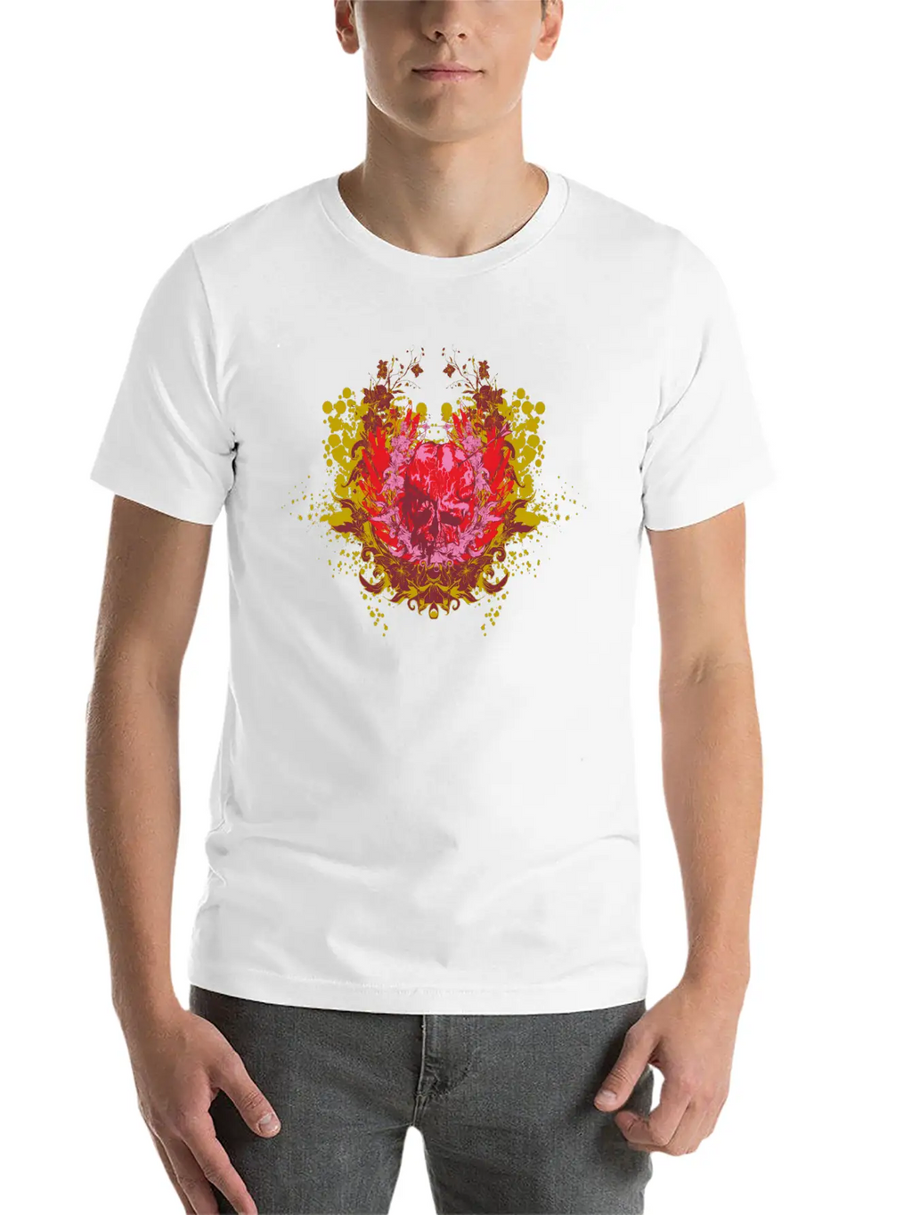 Skull Demon Wings Halloween Gift Unisex Casual T-Shirt – Clean Design For Daily Comfort