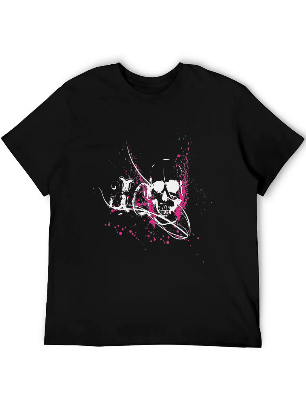 Skull In A Cool Style Skull Gift Unisex Short Sleeve Soft Cotton T-Shirt – Casual Everyday Wear