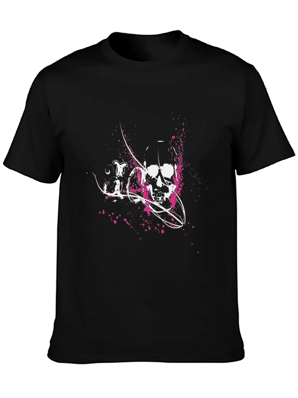 Skull In A Cool Style Skull Gift Unisex Short Sleeve Soft Cotton T-Shirt – Casual Everyday Wear