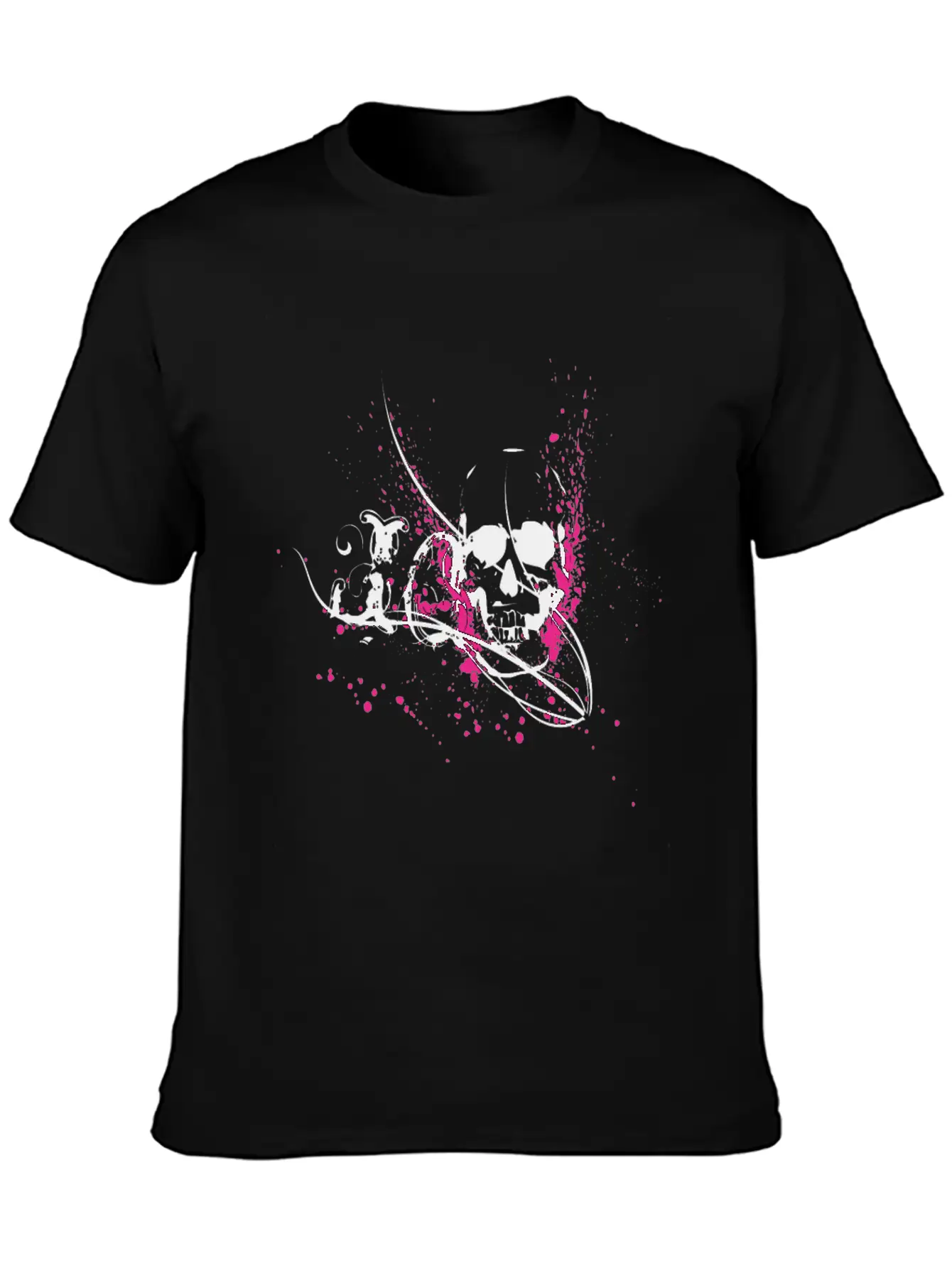 Skull In A Cool Style Skull Gift Unisex Short Sleeve Soft Cotton T-Shirt – Casual Everyday Wear